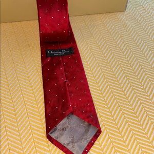 Dior Red Polka Dot Men's Tie
